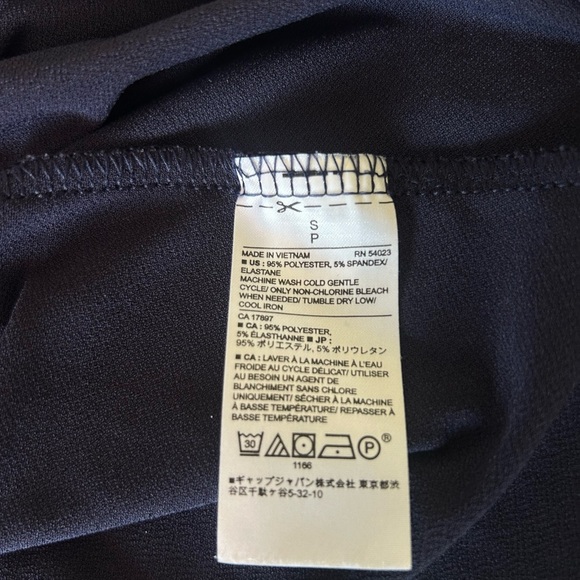 Banana Republic Pleated Neck Blouse – Navy – Size Small - Picture 4 of 5